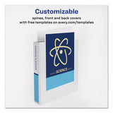 Durable View Binder With Durahinge And Ezd Rings, 3 Rings, 1.5" Capacity, 11 X 8.5, White, (9401)