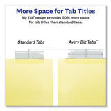 Insertable Big Tab Dividers, 5-tab, Letter, 24 Sets