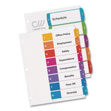 Customizable Toc Ready Index Multicolor Dividers, 5-tab, Letter, 24 Sets