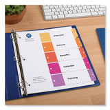 Customizable Toc Ready Index Multicolor Dividers, 5-tab, Letter, 24 Sets