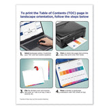 Customizable Toc Ready Index Multicolor Dividers, 5-tab, Letter, 24 Sets