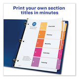 Customizable Toc Ready Index Multicolor Dividers, 5-tab, Letter, 6 Sets