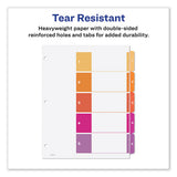 Customizable Toc Ready Index Multicolor Dividers, 5-tab, Letter, 6 Sets