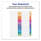 Customizable Toc Ready Index Multicolor Dividers, 12-tab, Letter, 6 Sets