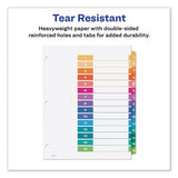 Customizable Toc Ready Index Multicolor Dividers, 15-tab, Letter, 6 Sets