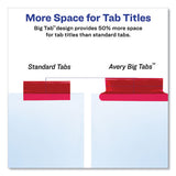 Insertable Big Tab Dividers, 8-tab, 11 1-8 X 9 1-4