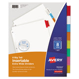 Insertable Big Tab Dividers, 8-tab, 11 1-8 X 9 1-4