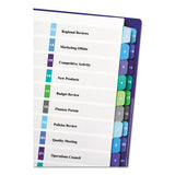 Customizable Toc Ready Index Double Column Multicolor Dividers, 16-tab, Letter