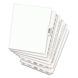 Preprinted Legal Exhibit Side Tab Index Dividers, Avery Style, 25-tab, 1 To 25, 11 X 8.5, White, 1 Set