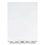 Preprinted Legal Exhibit Bottom Tab Index Dividers, Avery Style, 27-tab, Exhibit A To Exhibit Z, 11 X 8.5, White, 1 Set