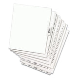 Preprinted Legal Exhibit Side Tab Index Dividers, Avery Style, 26-tab, 76 To 100, 11 X 8.5, White, 1 Set