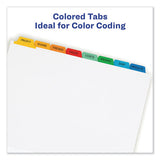 Print And Apply Index Maker Clear Label Dividers, 8 Color Tabs, Letter