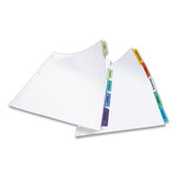 Print And Apply Index Maker Clear Label Dividers, 5 Color Tabs, Letter, 25 Sets