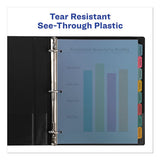 Print And Apply Index Maker Clear Label Plastic Dividers With Printable Label Strip, 8-tab, 11 X 8.5, Translucent, 1 Set