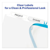 Print And Apply Index Maker Clear Label Unpunched Dividers, 5-tab, Ltr, 25 Sets