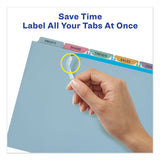 Print And Apply Index Maker Clear Label Plastic Dividers With Printable Label Strip, 5-tab, 11 X 8.5, Translucent, 1 Set