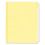 Plastic Insertable Dividers, 8-tab, Letter