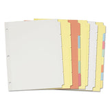 Write And Erase Plain-tab Paper Dividers, 5-tab, Letter, White, 36 Sets