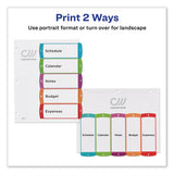Customizable Toc Ready Index Multicolor Dividers, 1-5, Letter