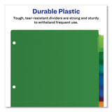 Insertable Big Tab Plastic Dividers, 8-tab, 11 X 8.5, Assorted, 1 Set