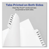 Preprinted Legal Exhibit Side Tab Index Dividers, Avery Style, 10-tab, 3, 11 X 8.5, White, 25-pack