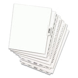 Preprinted Legal Exhibit Side Tab Index Dividers, Avery Style, 10-tab, 8, 11 X 8.5, White, 25-pack