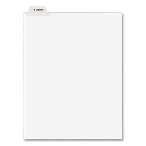 Avery-style Preprinted Legal Bottom Tab Divider, Exhibit E, Letter, White, 25-pk