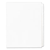 Blank Tab Legal Exhibit Index Divider Set, 25-tab, Letter, White, Set Of 25