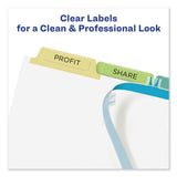 Print And Apply Index Maker Clear Label Dividers, 5 Color Tabs, Letter, 25 Sets
