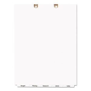 Write And Erase Tab Dividers For Classification Folders, Bottom Tab, 5-tab, Letter