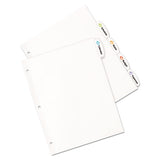 Big Tab Printable White Label Tab Dividers, 5-tab, Letter, 20 Per Pack