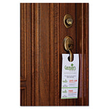 Door Hanger With Tear-away Cards, 97 Bright, 65lb, 4.25 X 11, White, 2 Hangers-sheet, 40 Sheets-pack