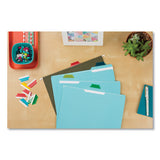 Insertable Index Tabs With Printable Inserts, 1-5-cut Tabs, Assorted Colors, 1.5" Wide, 25-pack