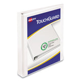 Touchguard Protection Heavy-duty View Binders With Slant Rings, 3 Rings, 1.5" Capacity, 11 X 8.5, White