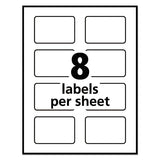 Print-to-the-edge Labels With Sure Feed And Easy Peel, 2 X 3, Glossy Clear, 80-pack