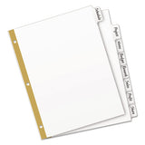 Write And Erase Big Tab Paper Dividers, 8-tab, White, Letter