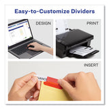 Insertable Big Tab Dividers, 5-tab, Letter