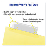 Insertable Big Tab Dividers, 5-tab, Letter