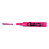 Hi-liter Desk-style Highlighters, Chisel Tip, Fluorescent Pink, Dozen