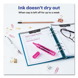 Hi-liter Desk-style Highlighters, Chisel Tip, Fluorescent Pink, Dozen