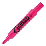 Hi-liter Desk-style Highlighters, Chisel Tip, Fluorescent Pink, Dozen