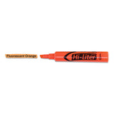 Hi-liter Desk-style Highlighters, Chisel Tip, Fluorescent Orange, Dozen