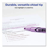 Hi-liter Desk-style Highlighters, Chisel Tip, Fluorescent Purple, Dozen