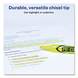 Hi-liter Desk-style Highlighters, Chisel Tip, Fluorescent Yellow, 200-box