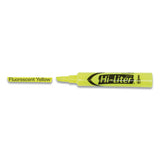 Hi-liter Desk-style Highlighters, Chisel Tip, Fluorescent Yellow, 200-box
