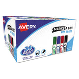 Marks A Lot Desk-style Dry Erase Marker, Broad Chisel Tip, Black, Dozen