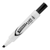 Marks A Lot Desk-style Dry Erase Marker, Broad Chisel Tip, Black, Dozen