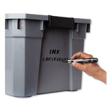 Marks A Lot Large Desk-style Permanent Marker With Metal Pocket Clip, Broad Bullet Tip, Black, Dozen