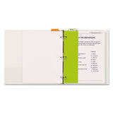 Tabbed Snap-in Bookmark Plastic Dividers, 5-tab, 11.5 X 3, Assorted, 1 Set