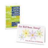 Half-fold Greeting Cards, Inkjet, 5 1-2 X 8.5, Matte White, 20-box W-envelopes